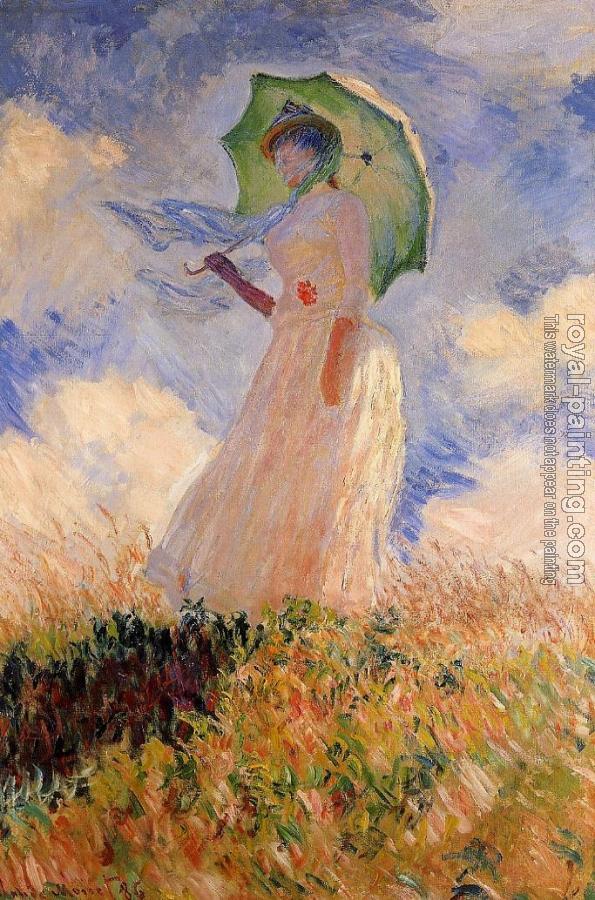 Claude Oscar Monet : Woman with a Parasol II